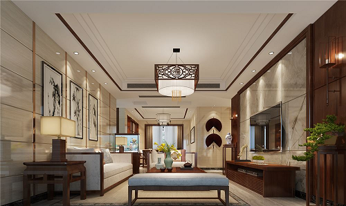 吉安中式室内装修公司-8.2万打造新古典装饰——高雅而和谐